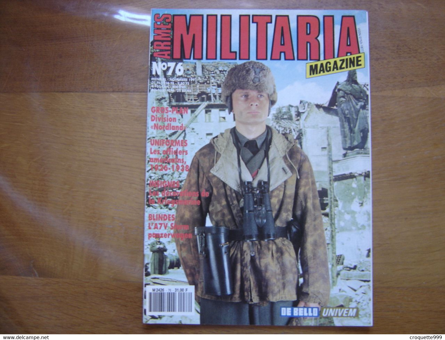 MILITARIA MAGAZINE 76 GUERRE MILITAIRES Sommaire En Photo - Weapons