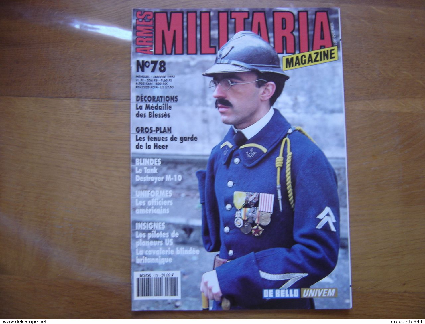 MILITARIA MAGAZINE 78 GUERRE MILITAIRES Sommaire En Photo - Armas