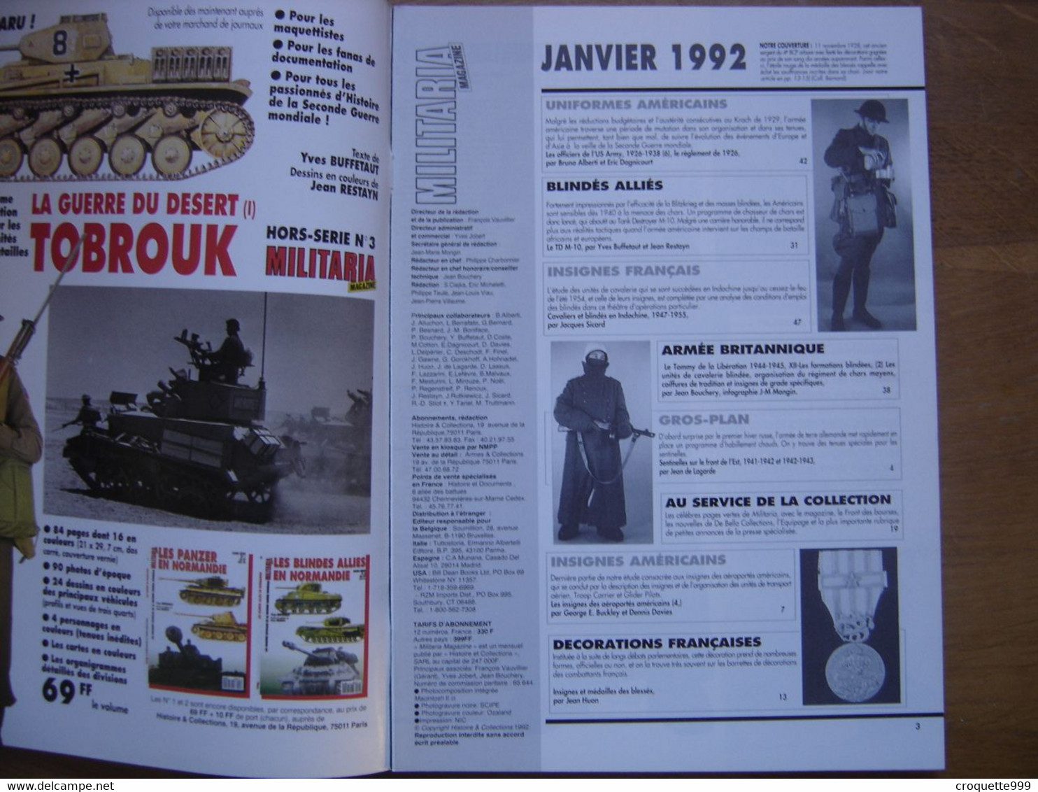 MILITARIA MAGAZINE 78 GUERRE MILITAIRES Sommaire En Photo - Armi