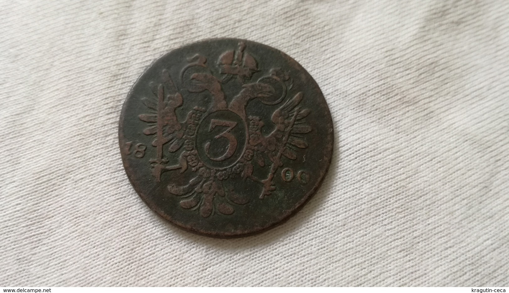 1800 3 KREUZER AUSTRIA HUNGARY COIN MUNZE ÖSTERREICH UNGARN FRANZ II ROM KAI KON  Franz II HABSBURG - Sammlungen