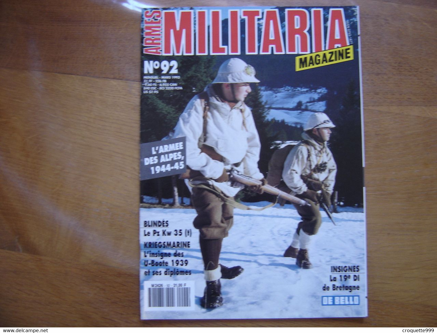 MILITARIA MAGAZINE 92 GUERRE MILITAIRES Sommaire En Photo - Waffen