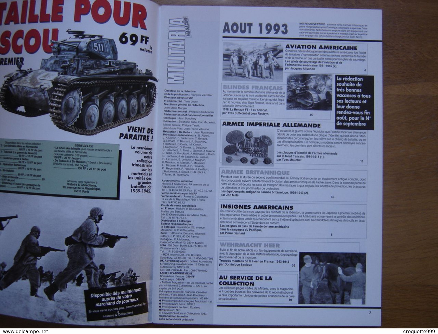 MILITARIA MAGAZINE 97 GUERRE MILITAIRES Sommaire En Photo - Weapons