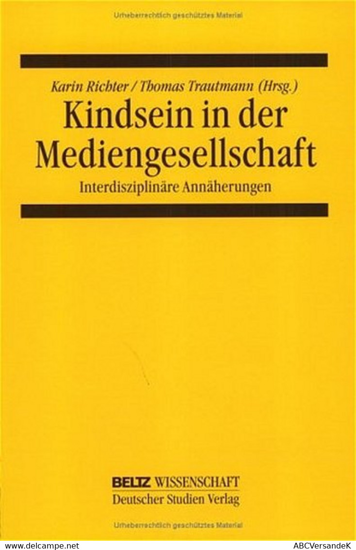 Kindsein In Der Mediengesellschaft - Schoolboeken