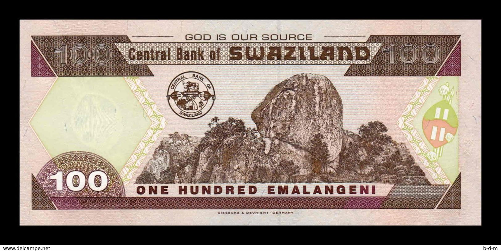Suazilandia Swaziland 100 Emalangeni 2001 Pick 32 SC UNC - Swaziland