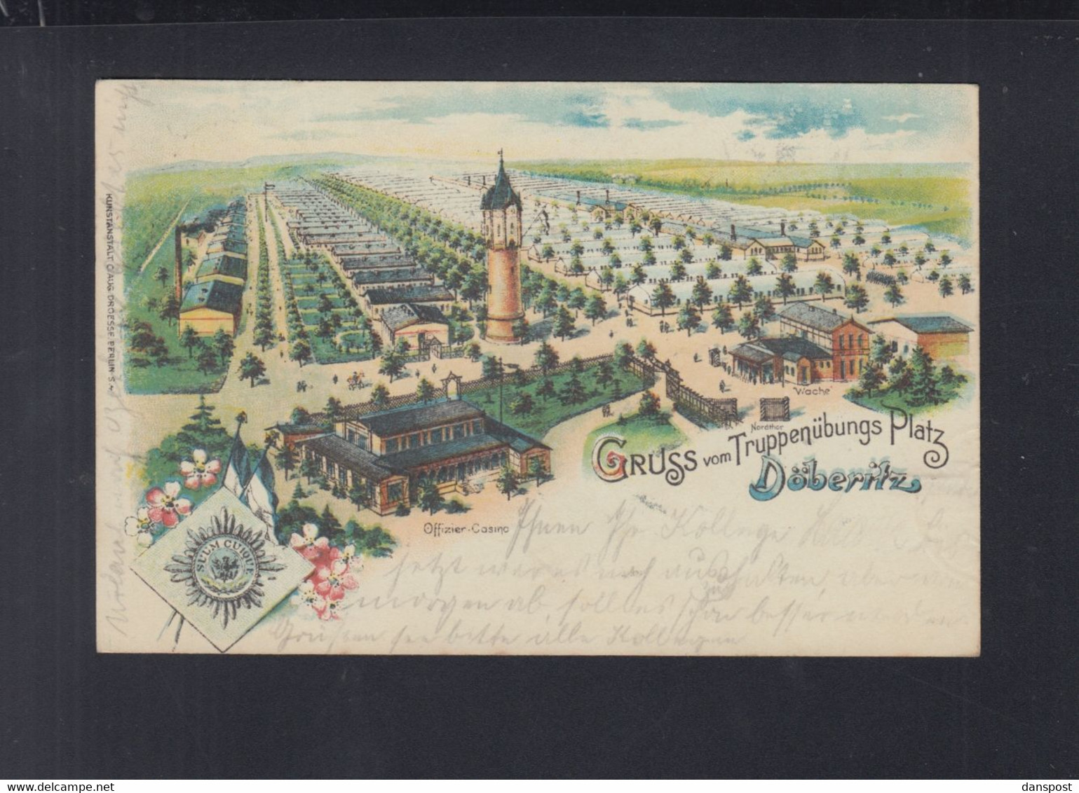 Dt. Reich Litho Truppenübungsplatz Döberitz 1905 - Dallgow-Döberitz