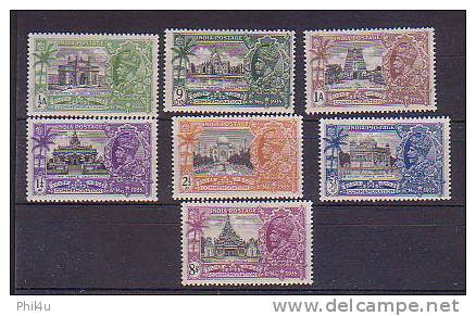 1935 India Silver Jubilee KGV Stamps Mint Complete Set 7v. SG Cat. £40 - Ongebruikt