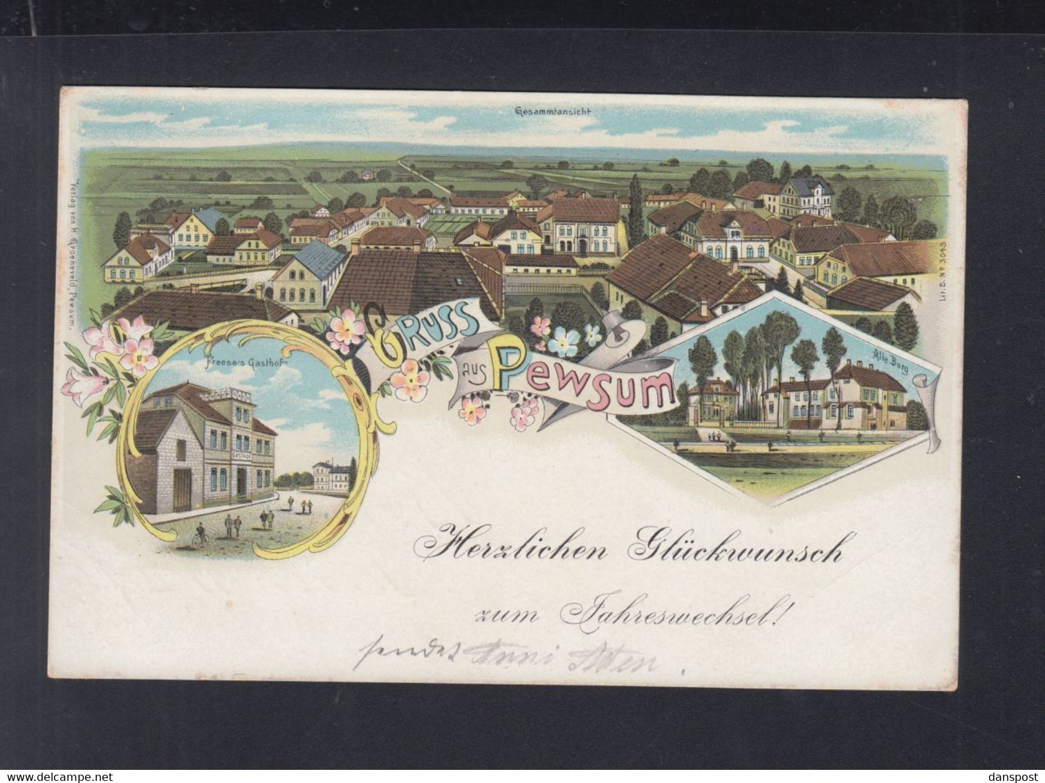 Dt. Reich Litho Pewsum - Krummhoern