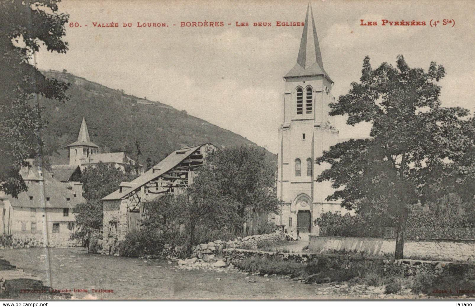 65 BORDERES Les Deux Eglises - Borderes Louron