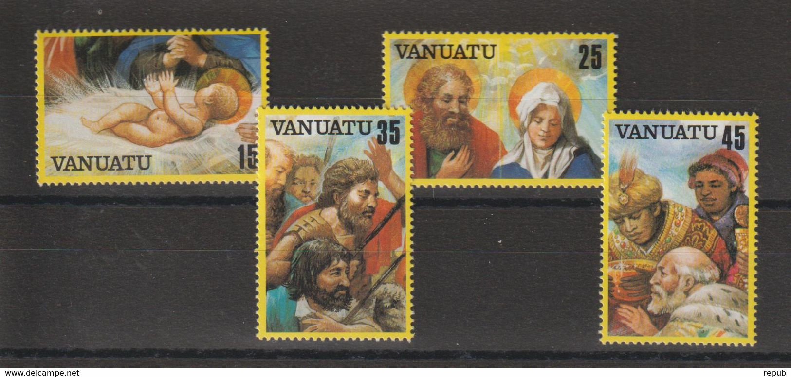 Vanuatu 1982 Noel 662-65, 4 Val ** MNH - Vanuatu (1980-...)