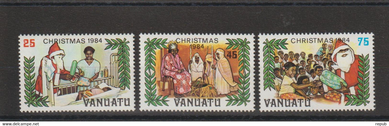Vanuatu 1984 Noel 702-4, 3 Val ** MNH - Vanuatu (1980-...)