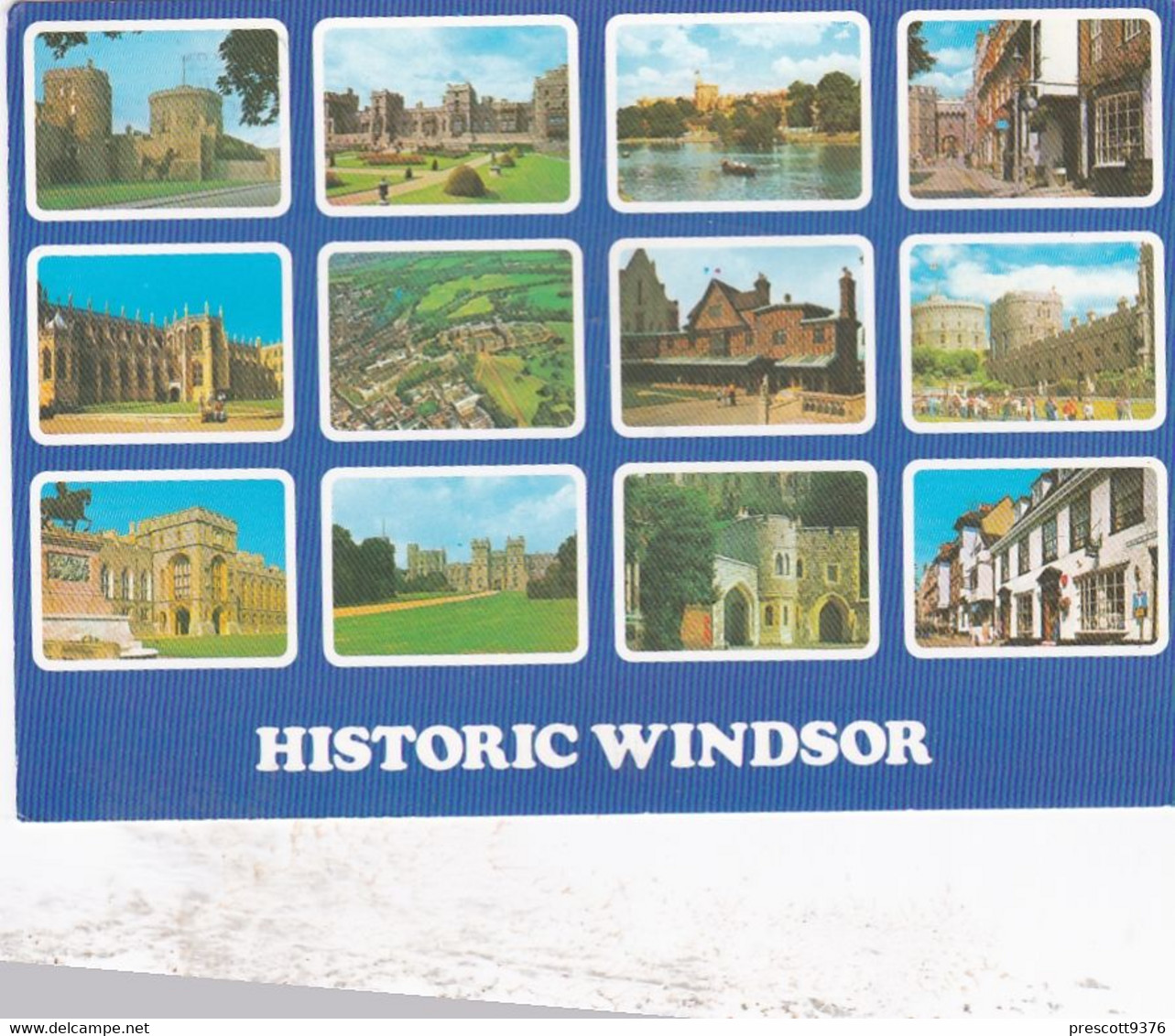 Historic Windsor, Multiview - Berkshire Postcard - Stamped 2000 - Windsor