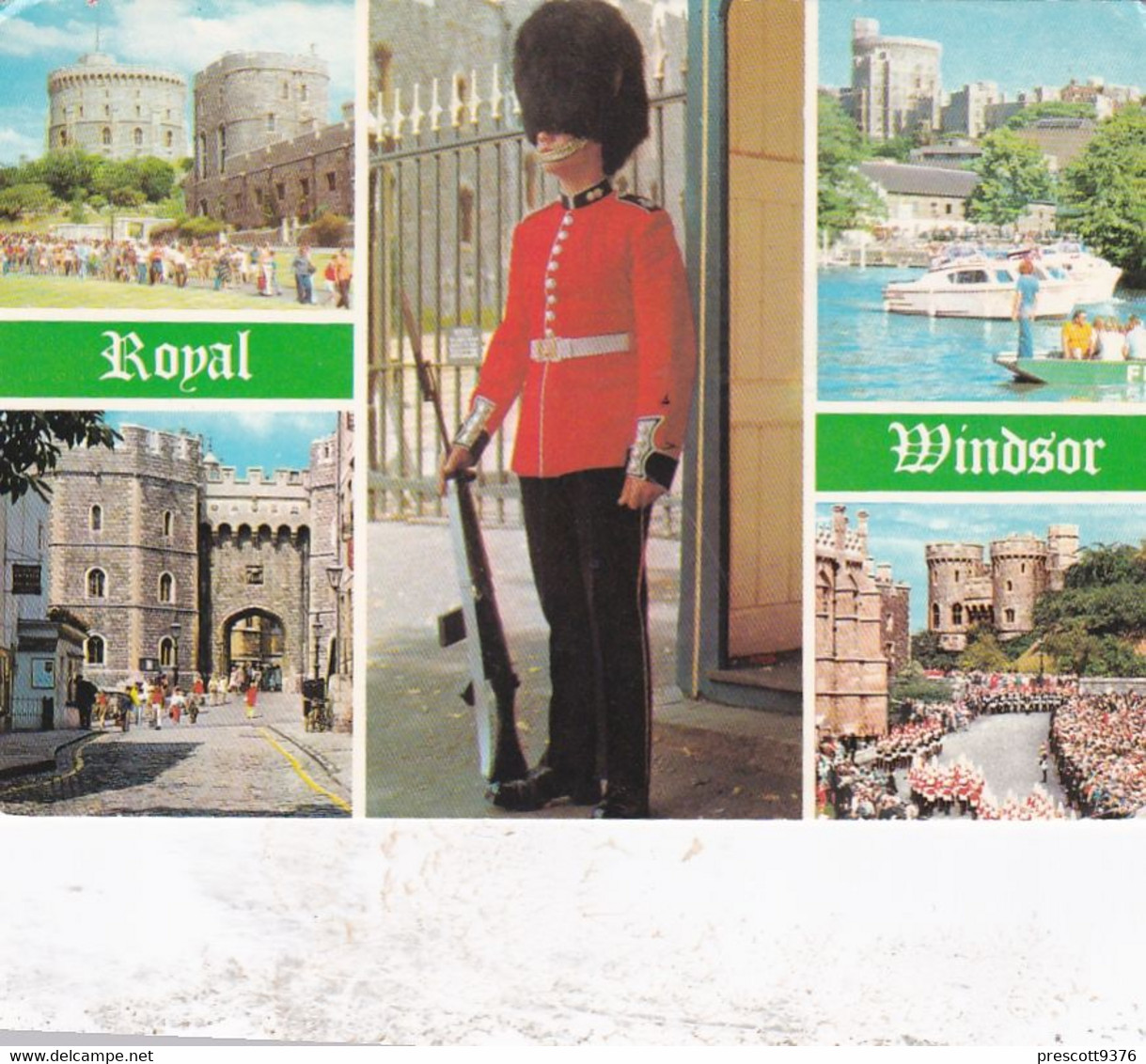 Royal Windsor Castle Multiview - Berkshire Postcard - Stamped 1990 - Windsor