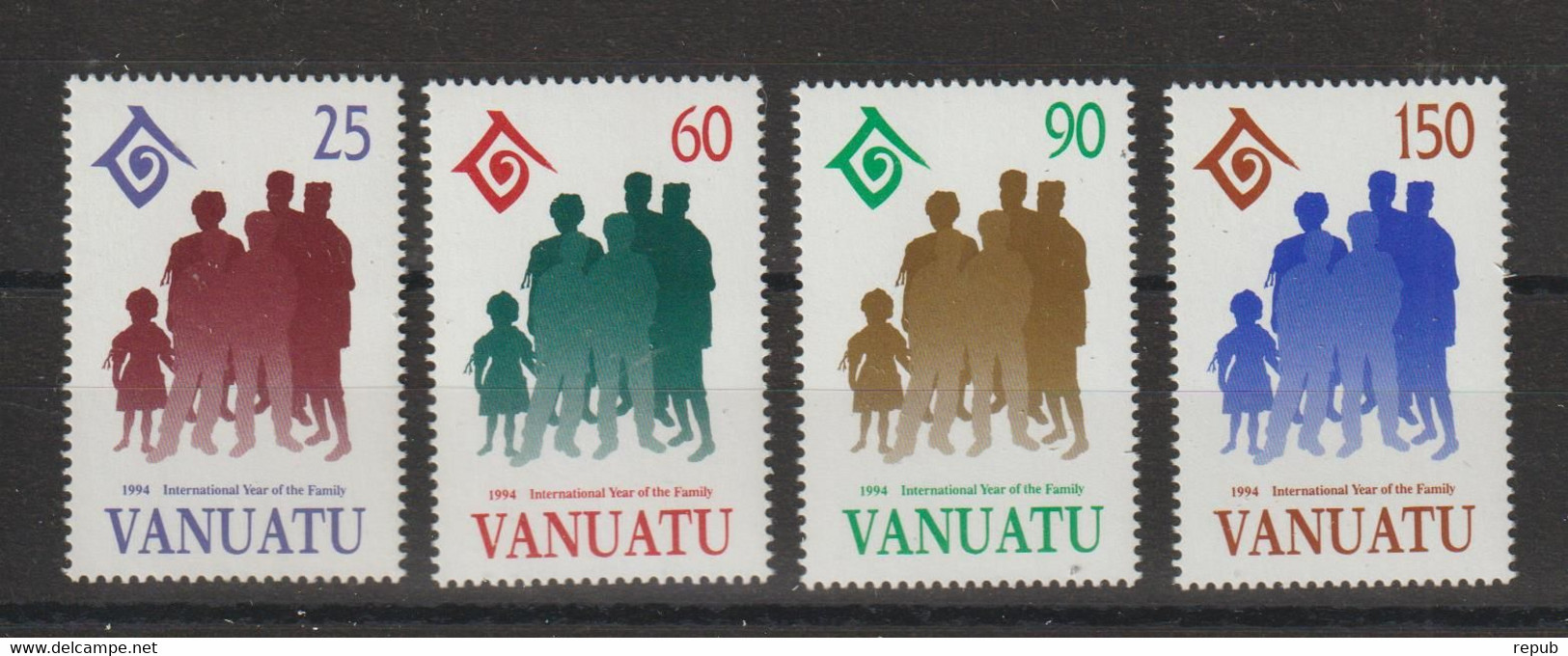 Vanuatu 1994 Année De La Famille 947-50, 4 Val ** MNH - Vanuatu (1980-...)