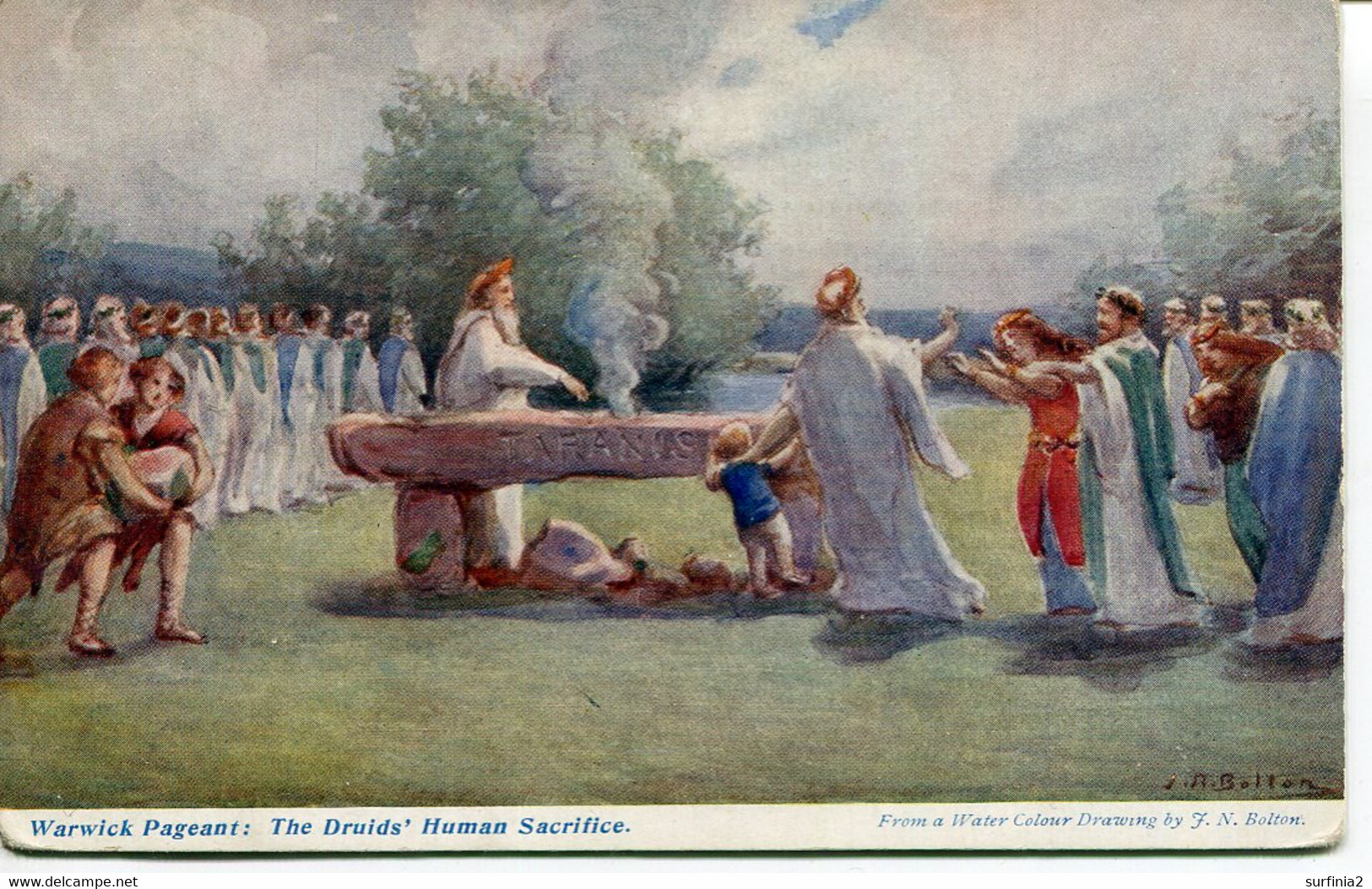 EXHIBITIONS - WARWICK PAGEANT - THE DRUIDS' HUMAN SACRIFICE Ex277 - Warwick