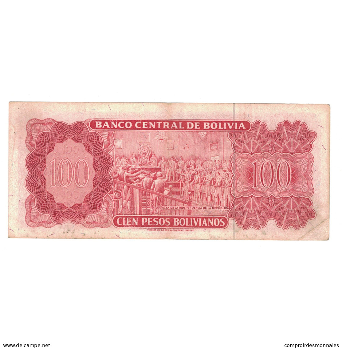 Billet, Bolivie, 100 Pesos Bolivianos, 1962, 1962-07-13, KM:164A, TB - Bolivie