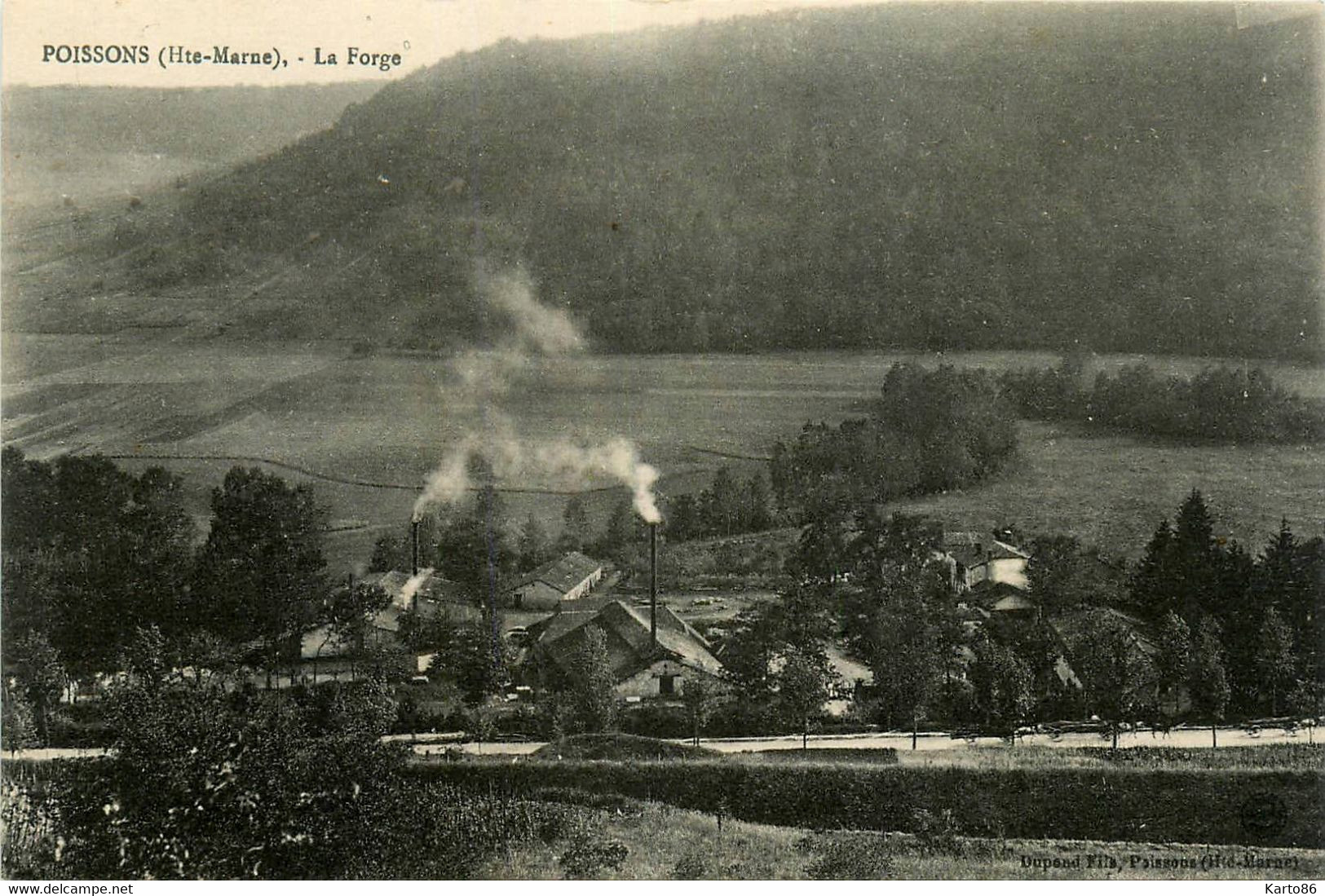 Poissons * Vue Sur La Forge * Usine Industrie Cheminée - Poissons