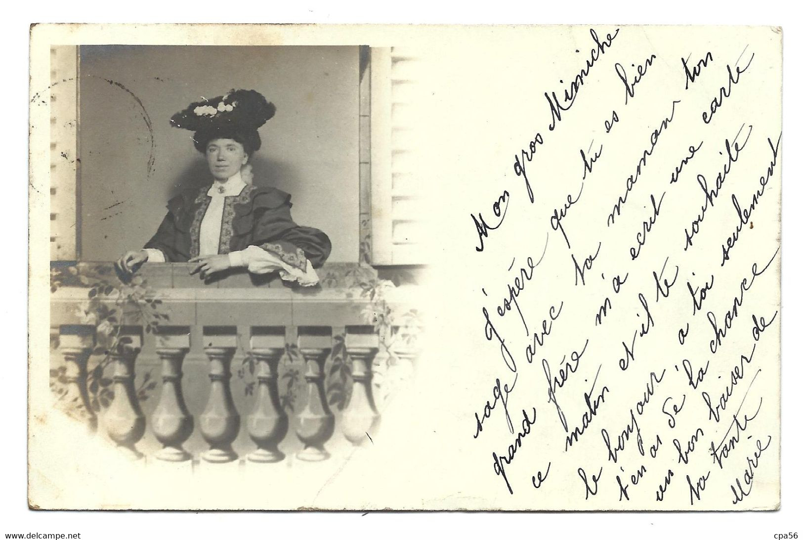 FEMME Au Chapeau (1904) - CARTE PHOTO Archive HERZFELD - 57 Rue Clignancourt PARIS 18e - Genealogy
