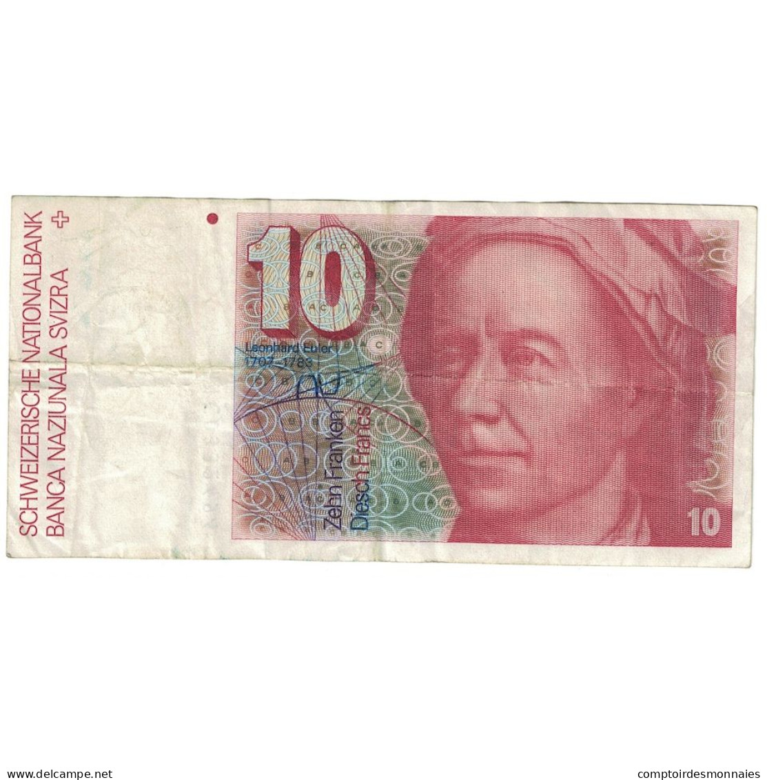 Billet, Suisse, 10 Franken, 1986, KM:53f, TB - Suisse