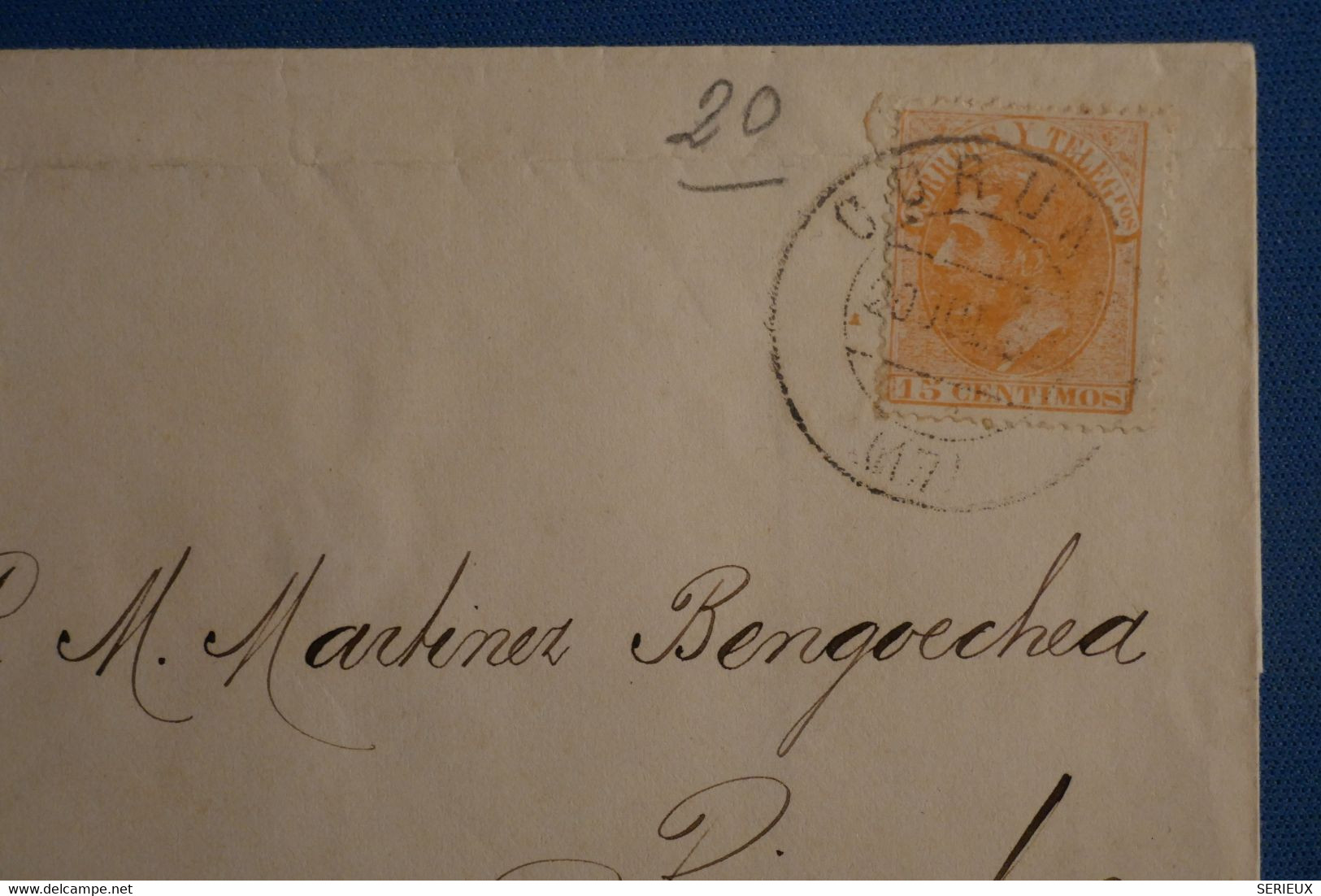 AN10 ESPAGNE  BELLE LETTRE  1882  CORUNA POUR RIVADEO    + AFFRANCH.PLAISANT - Lettres & Documents