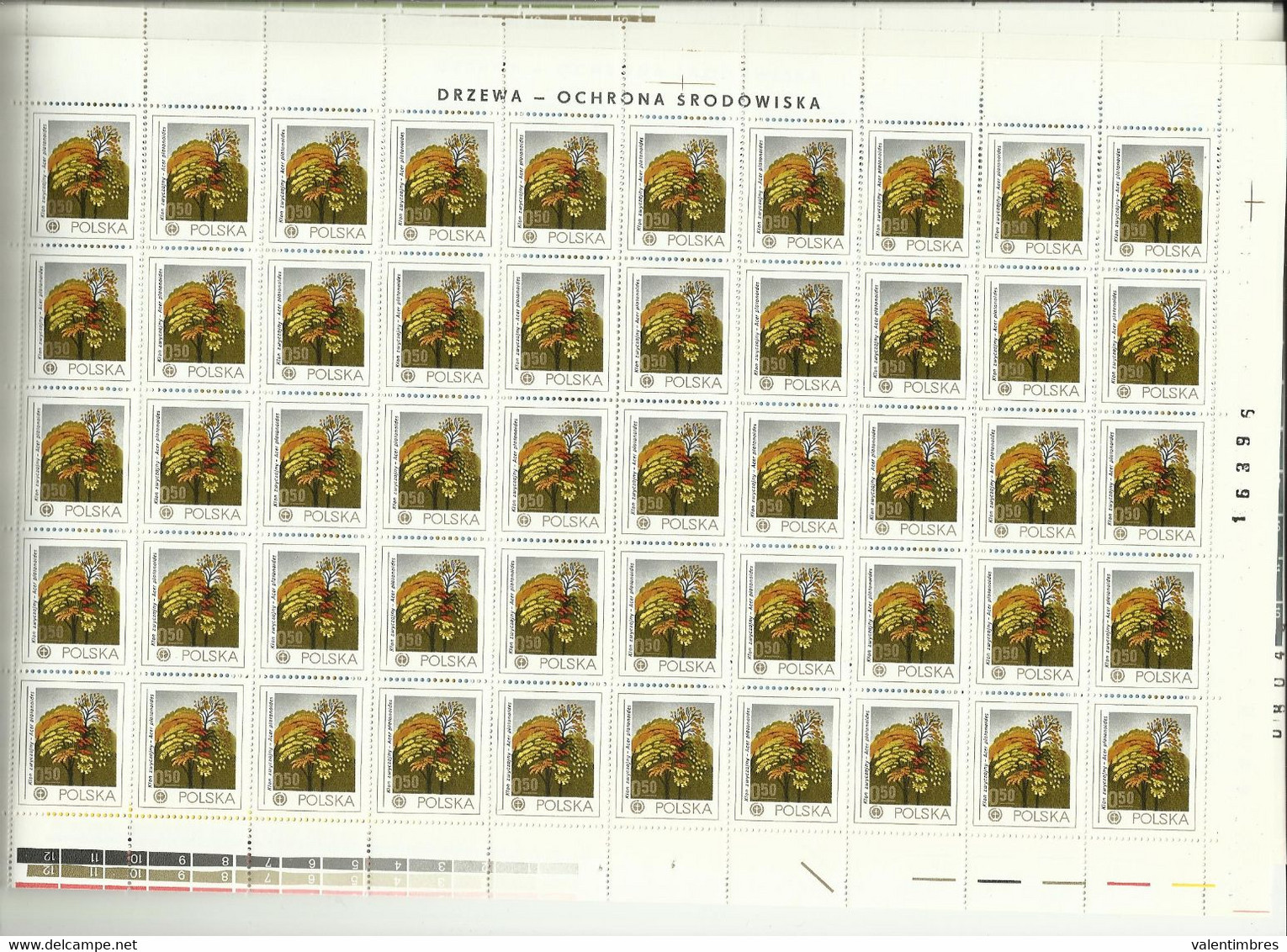 Ark**  Fi  2422/27 ** MNH  Arbres Forêts  Drzewa  Pologne Polska Poland Poland Polonia - Full Sheets