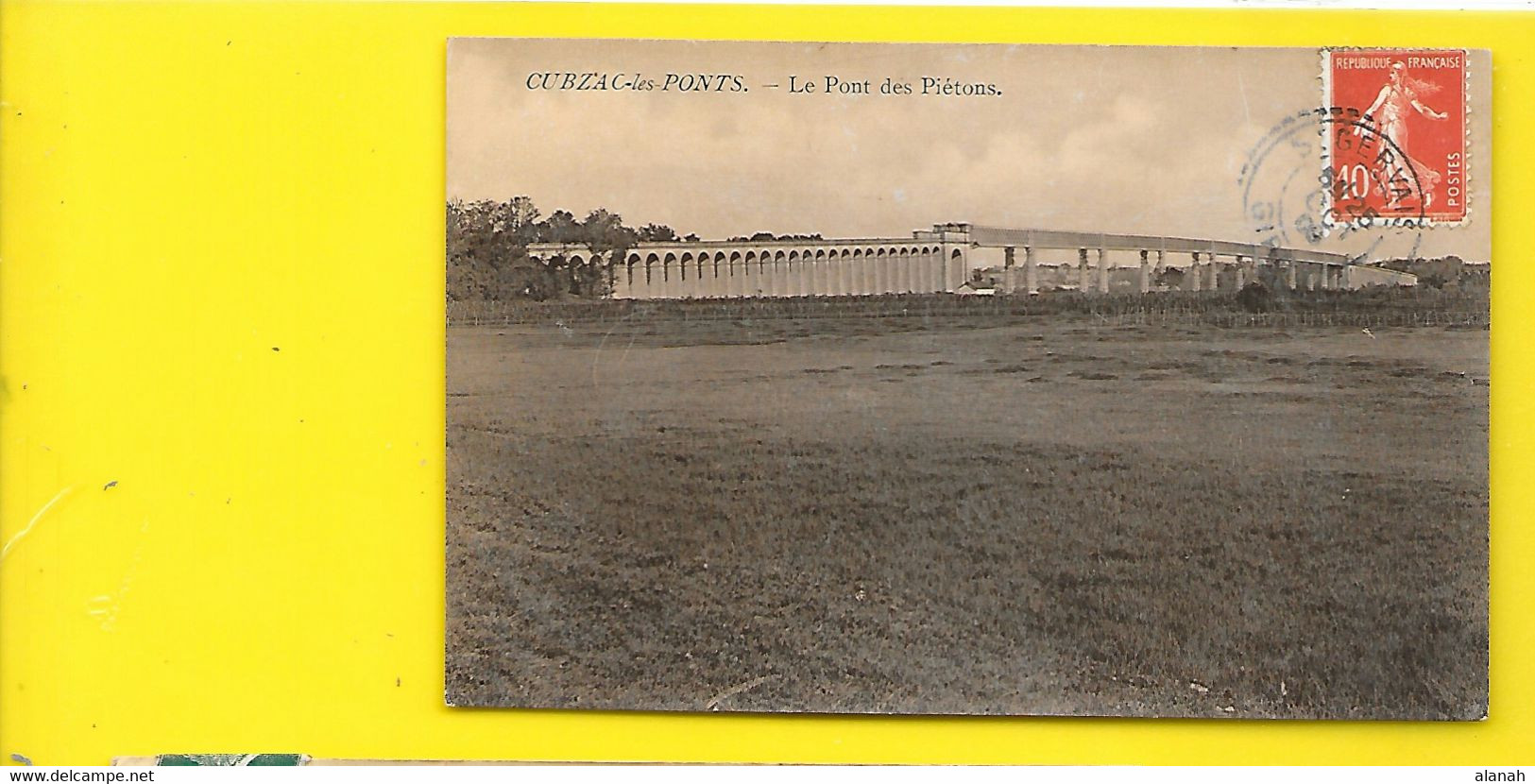 CUBZAC Les PONTS Brillante Le Pont Des Piétons () Gironde (33) - Cubzac-les-Ponts