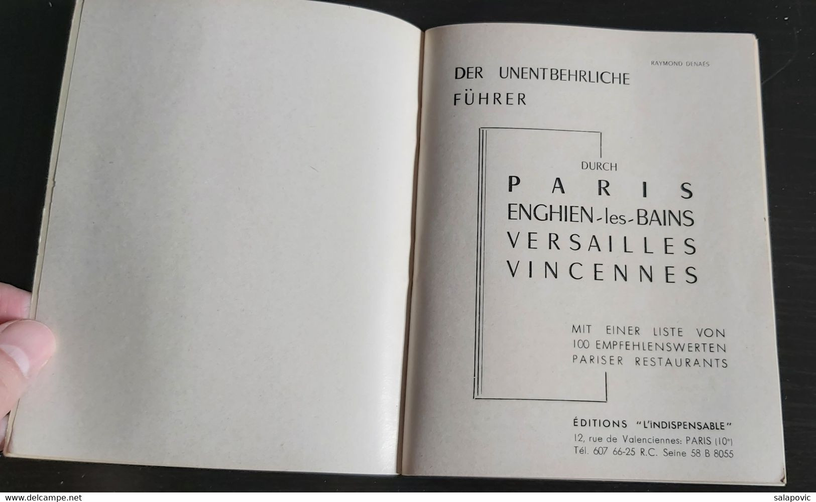 Illustrated Guide, Ilustrierter Führer Paris Und Seine Umgebung, Paris And Its Surroundings - France