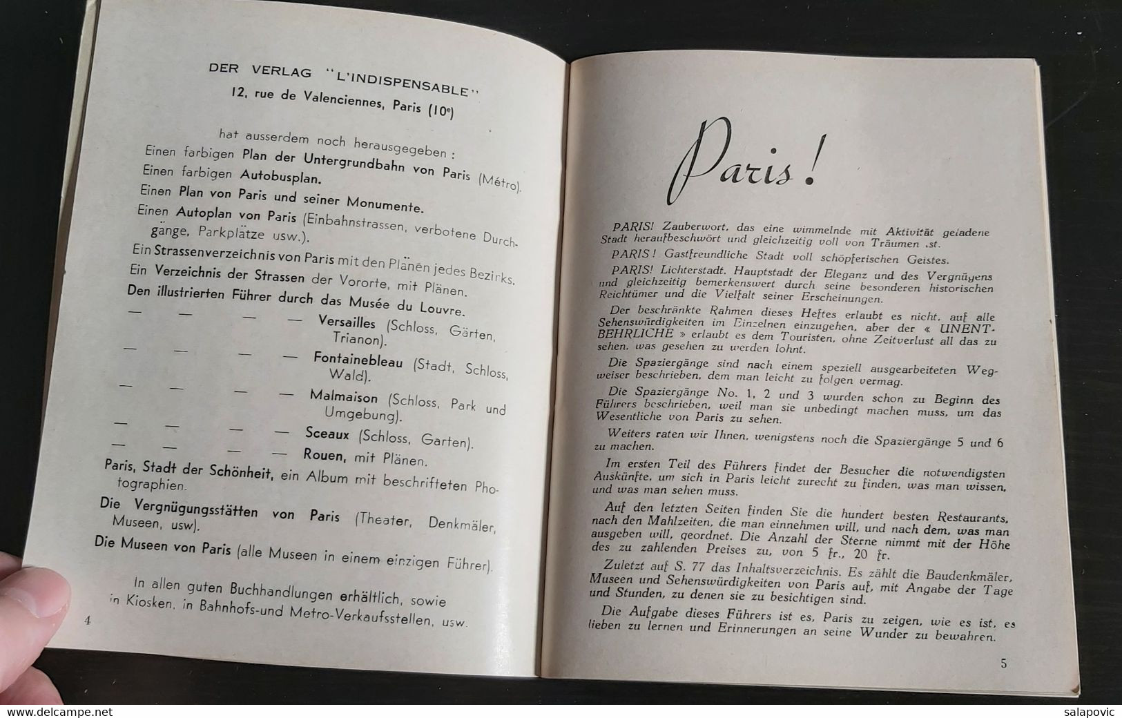 Illustrated Guide, Ilustrierter Führer Paris Und Seine Umgebung, Paris And Its Surroundings - France