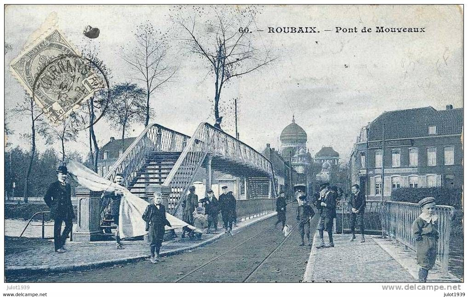 ROUBAIX ..-- 59 . NORD ..-- Pont De Mouveaux . Vers PERUWELZ , Belgique . Voir Verso . - Roubaix