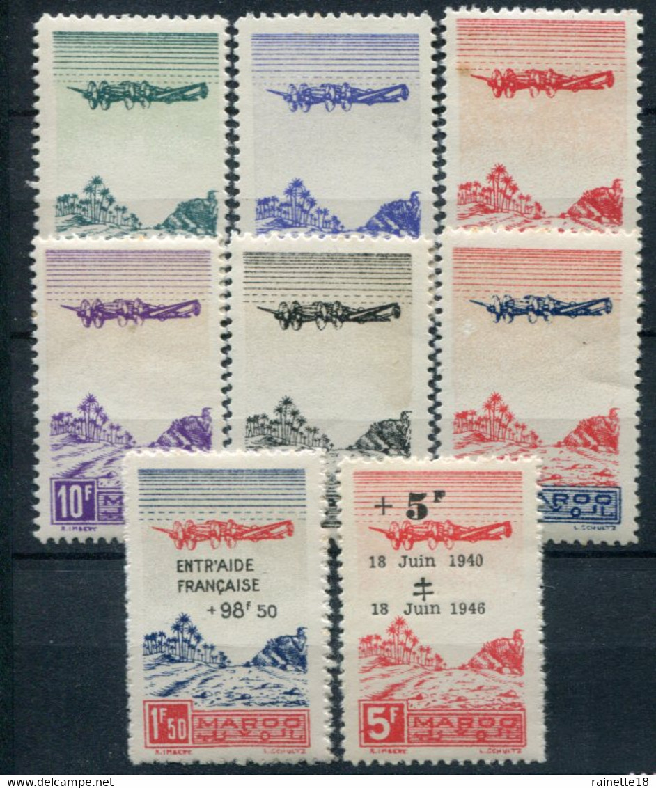 Maroc         PA   50/56 ** Et 58 ** - Airmail