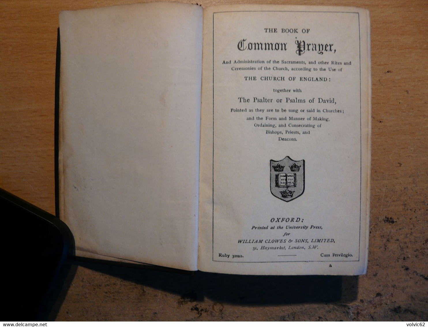 The Book Of Common Prayer 1662 Livre De La Prière Commune - Prayerbooks