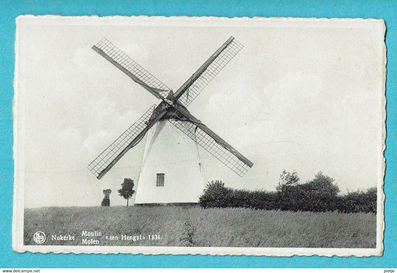 * Nukerke (Maarkedal - Ronse - Oost Vlaanderen) * (Nels, Bromurite, Nr 15) Moulin, Molen Ten Hengst 1834, Mill Muhle - Maarkedal