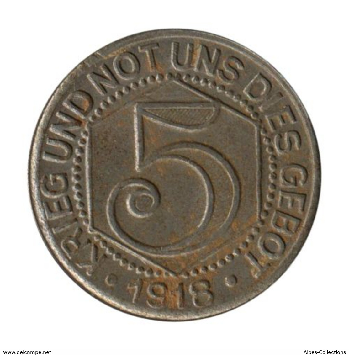 ALLEMAGNE - CALW - 05.1 - Monnaie De Nécessité - 5 Pfennig 1918 - Monétaires/De Nécessité