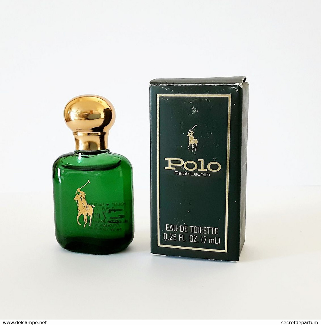 Miniatures De Parfum    POLO  De  RALPH  LAUREN  EDT  7  Ml  + BOITE - Miniatures Hommes (avec Boite)