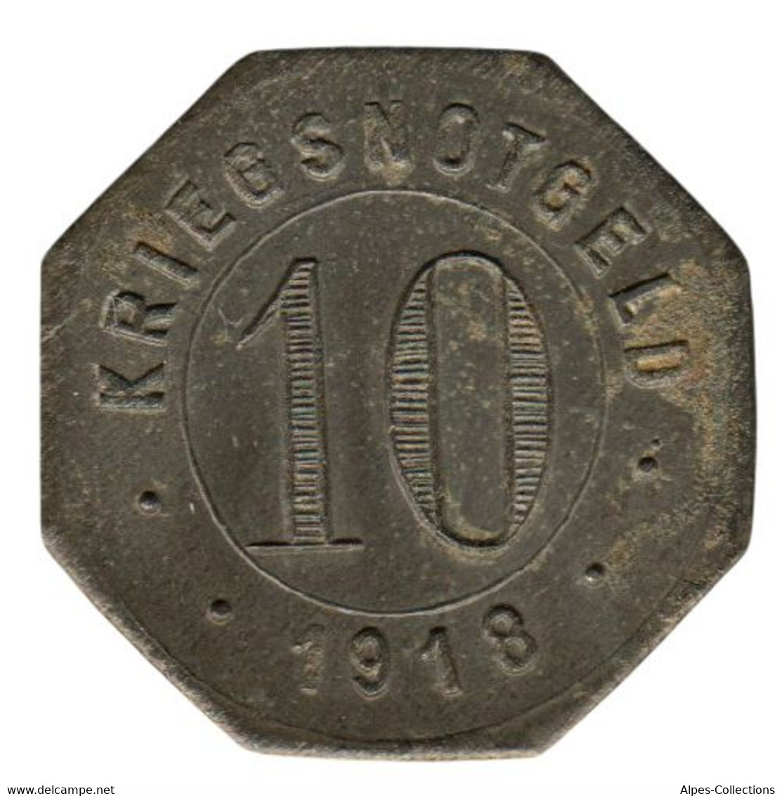 ALLEMAGNE - CRAILSHEIM - 10.2 - Monnaie De Nécessité - 10 Pfennig 1918 - Monétaires/De Nécessité