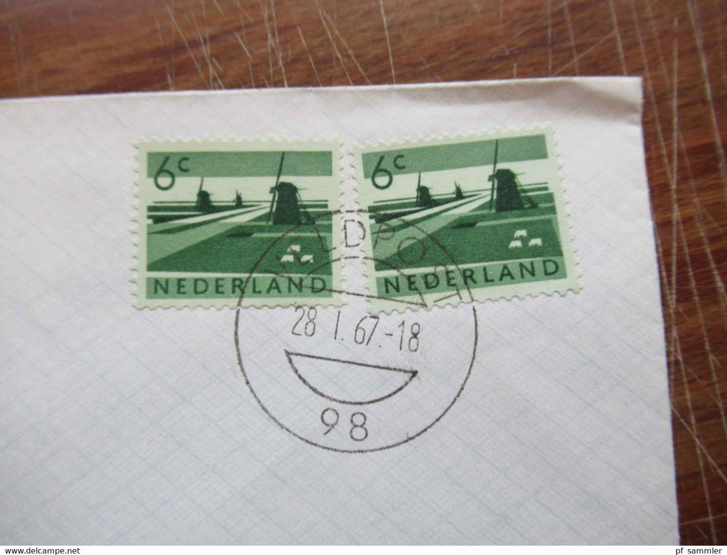 Niederlande 1957 - 1967 Stempel Veldpost 7 Belege verschiedene Stempel Veldpost Militärpost der Nachkriegsjahre