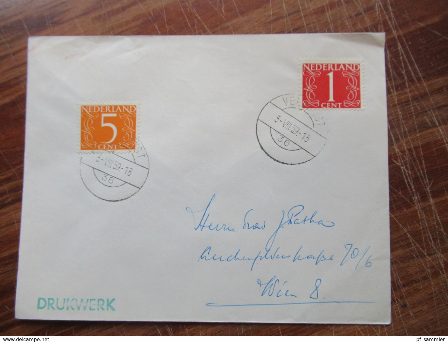 Niederlande 1957 - 1967 Stempel Veldpost 7 Belege verschiedene Stempel Veldpost Militärpost der Nachkriegsjahre