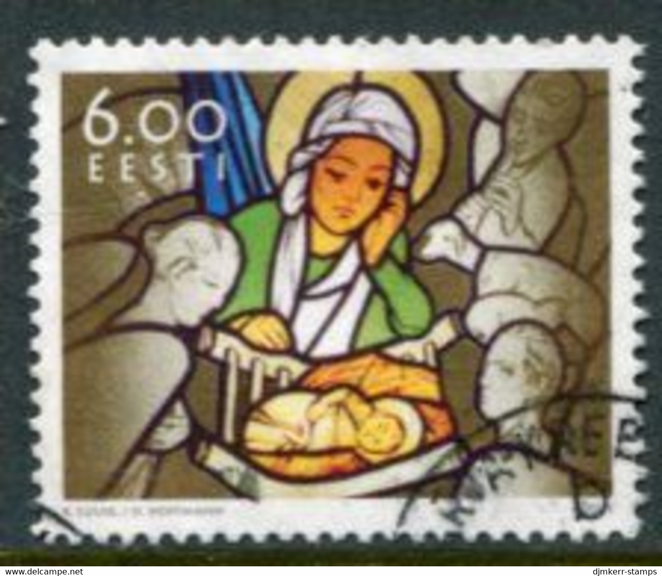 ESTONIA 2003 Christmas  6.00 Kr. Used.  Michel 475 - Estland