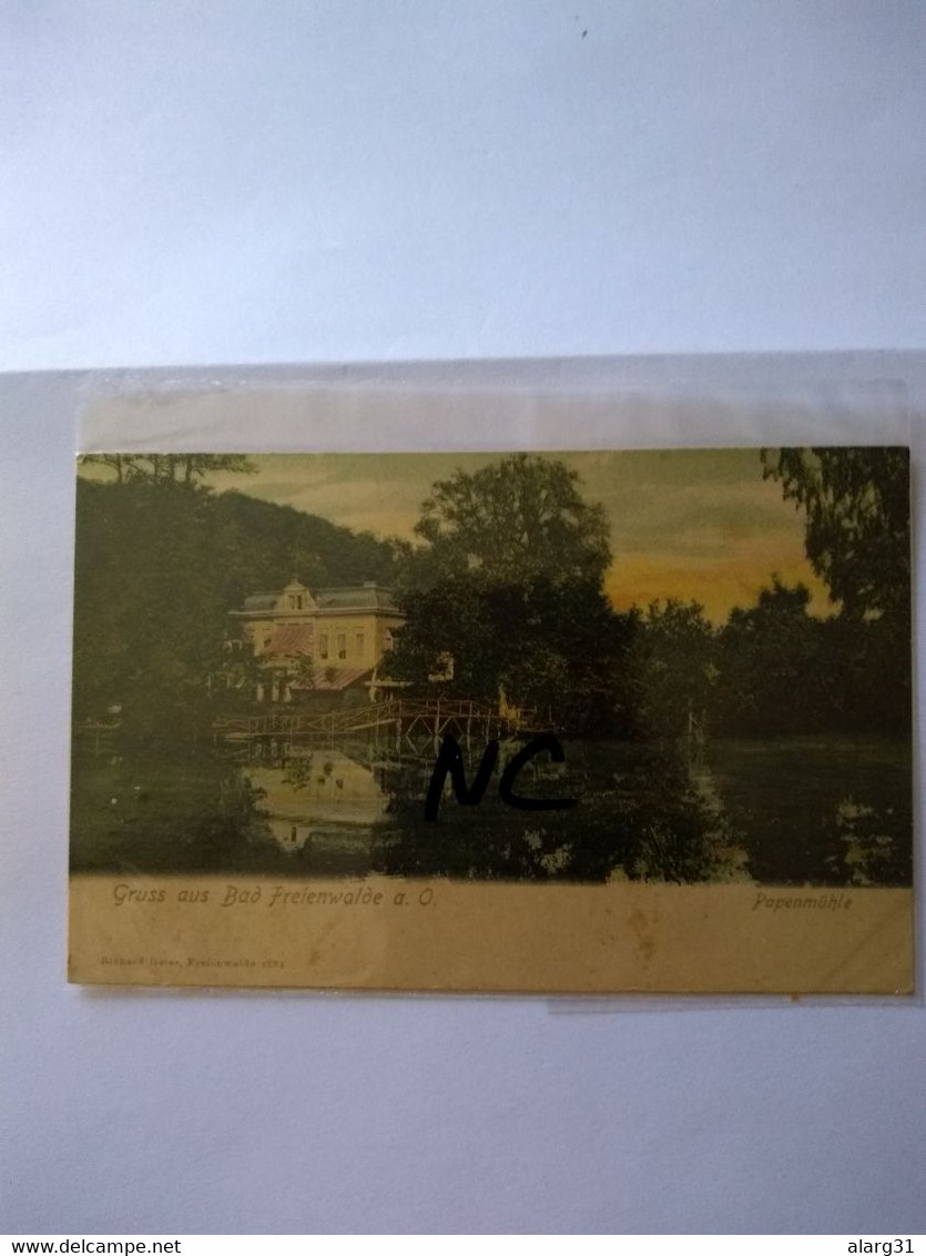 Gruss AusBad Freienwalde.papenmuhle.better .unused.richard Geier Editor..1900.reg Post E7 1 Or 2 Cards.commems For - Bad Freienwalde