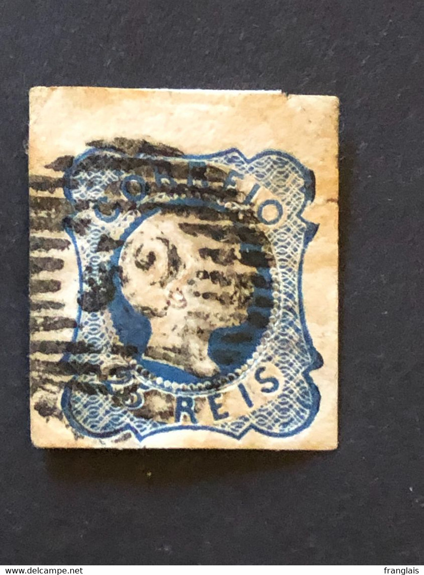 PORTUGAL  SG 21  25 R  Blue  FU - Used Stamps