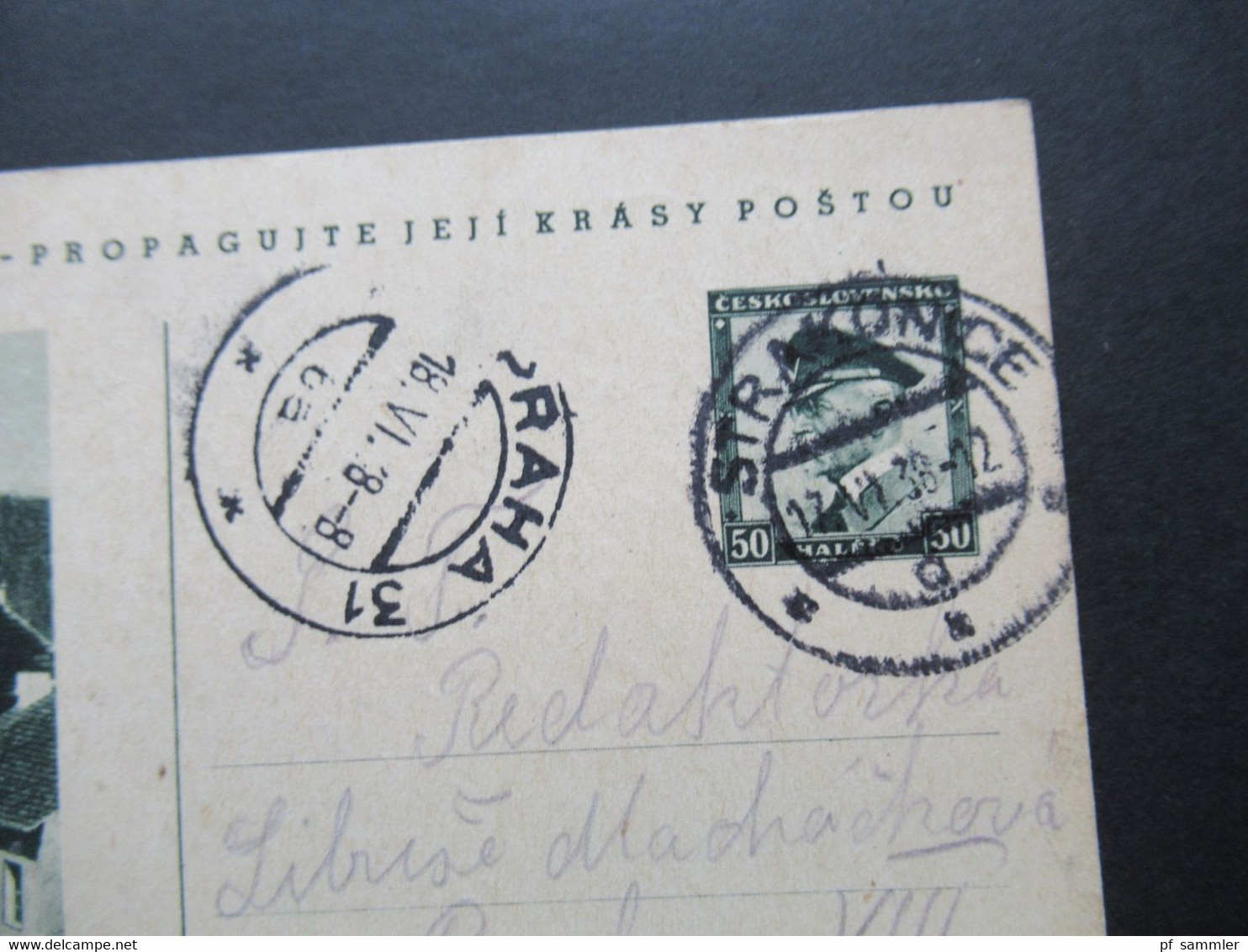 CSSR Tschechoslowakei 1930er Jahre Bildpostkarten 11 Stück teilweise Bedarf aber auch Sonderstempel