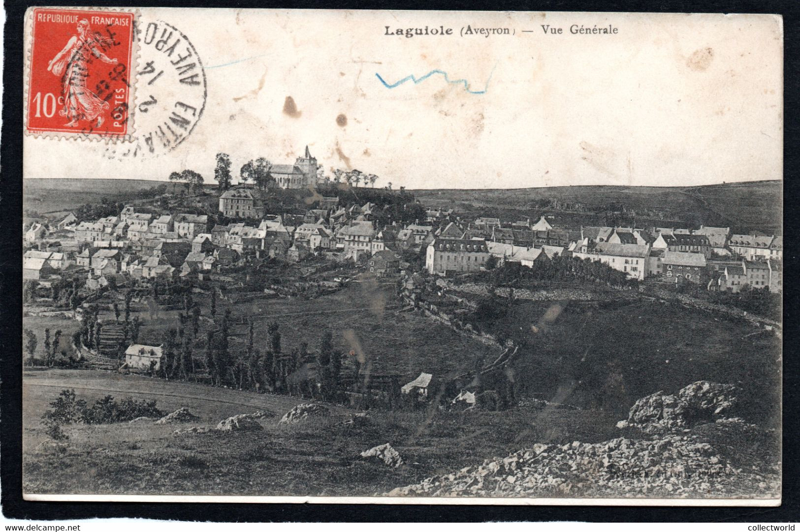 LAGUIOLE VUE GENERALE 1914 - Laguiole