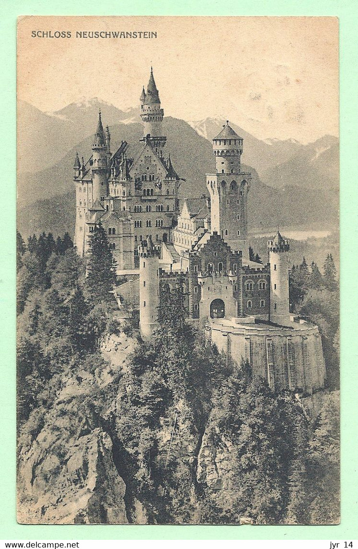 NEU-SCHWANSTEIN  Schloss / Le Château   Voyagé  1910 - Friedberg