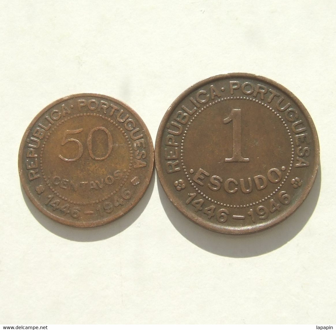 Lp GUINÉ BISSAU - 1946 - 50 Centavos + 1 Escudo 500th Anniversary Of Discovery - Guinea-Bissau