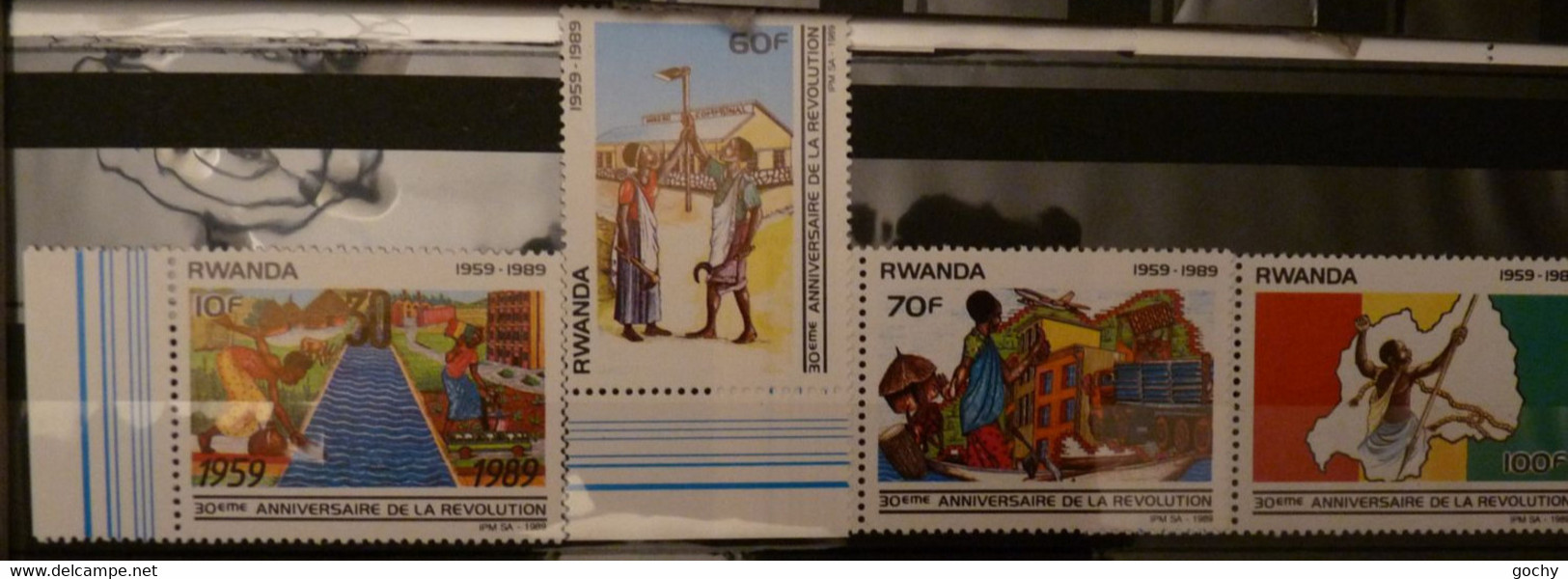 RWANDA : 1990 :   N° 1360 à 1363   **  + ND  - Cat.: 22€ - Unused Stamps