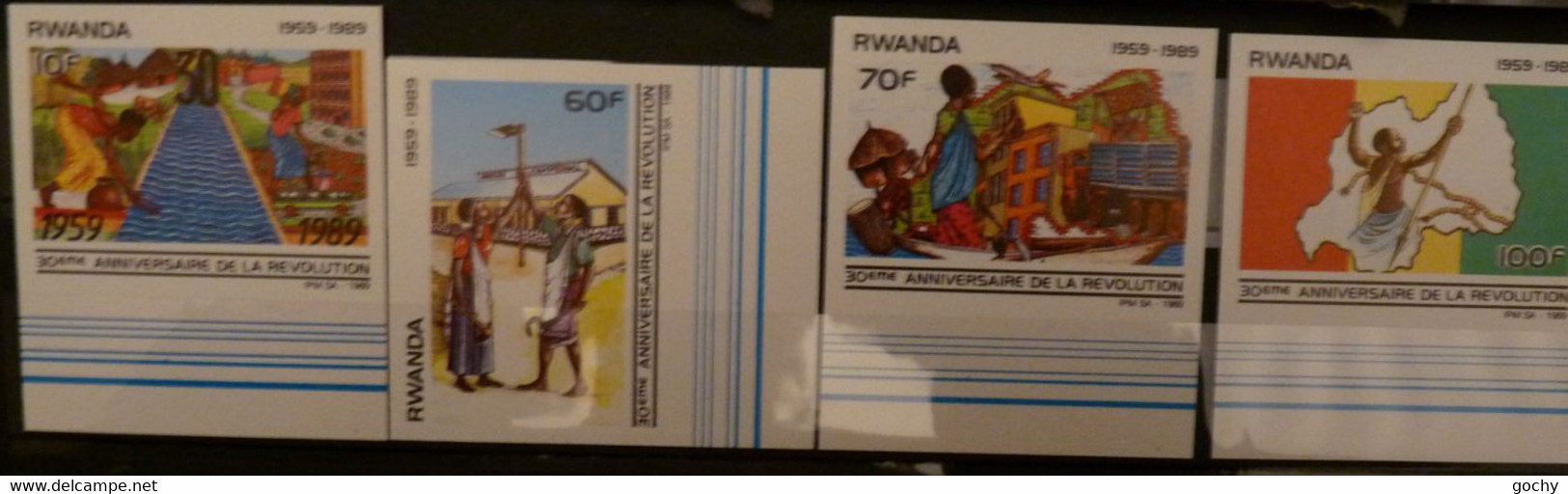 RWANDA : 1990 :   N° 1360 à 1363   **  + ND  - Cat.: 22€ - Neufs