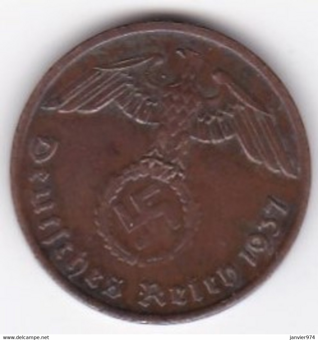 2 Reichspfennig 1937 D Munich. Bronze - 2 Reichspfennig