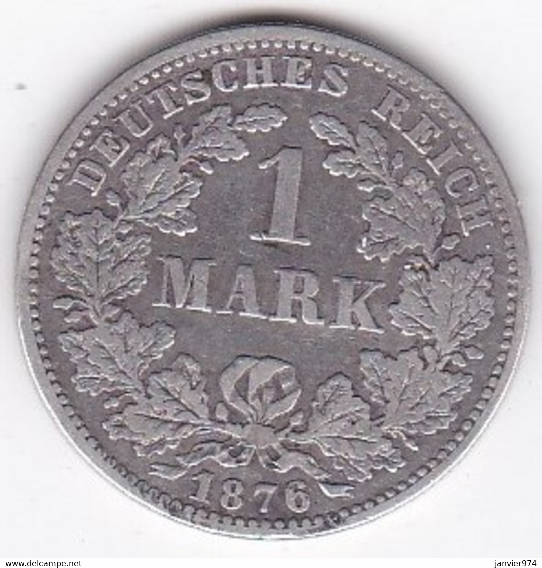 Empire. 1 Mark 1876 G KARLSRUHE , En Argent - 1 Mark