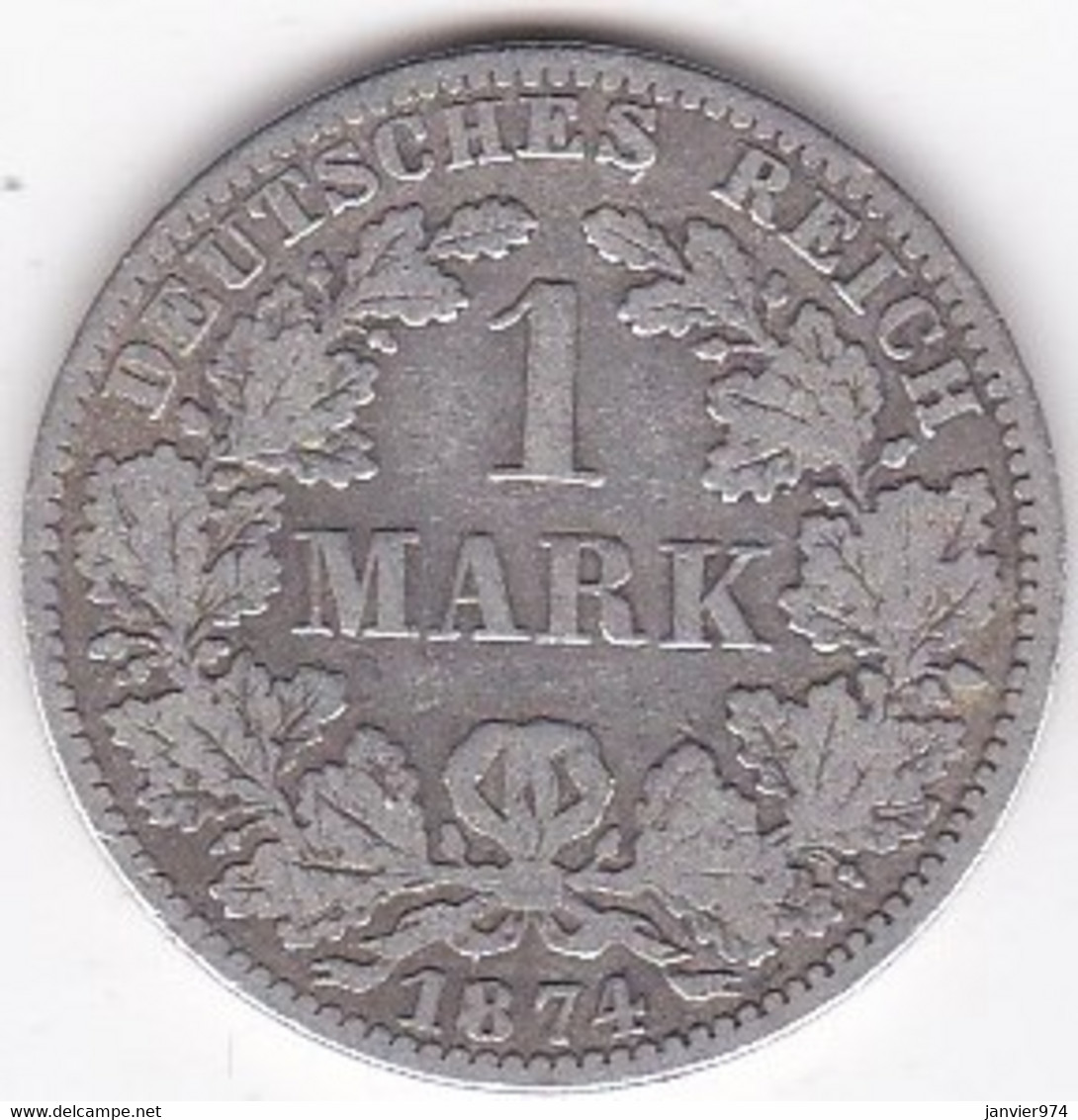 Empire. 1 Mark 1874 A BERLIN , En Argent - 1 Mark