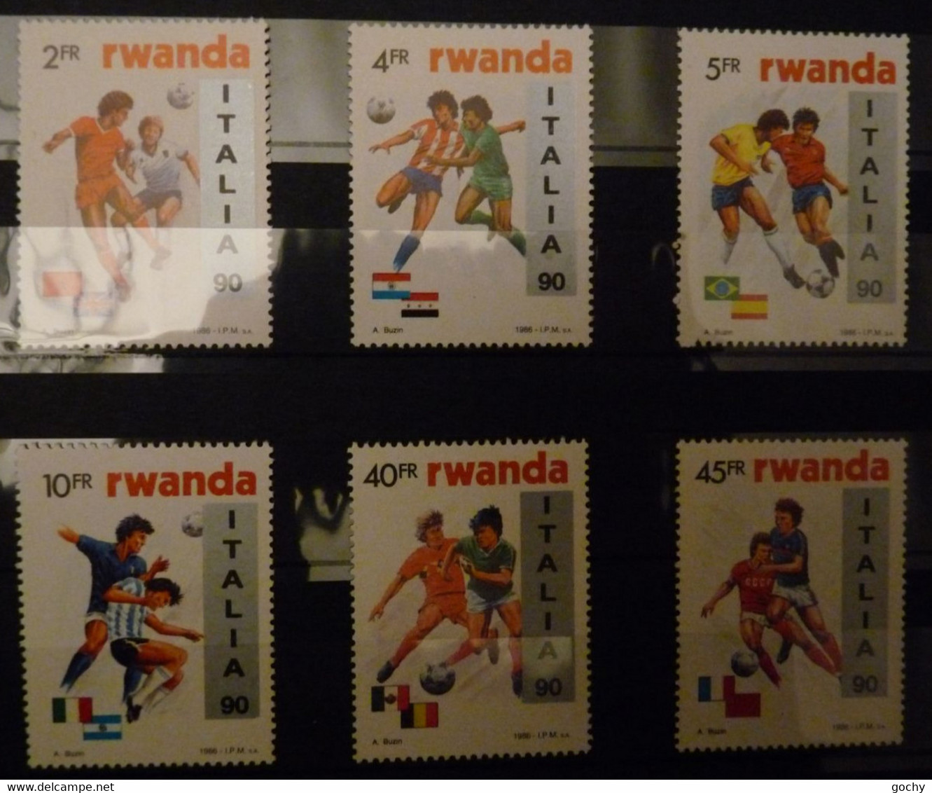 RWANDA : 1990 :   N° 1371 / 1376  **     - Cat.: 75€ - Unused Stamps