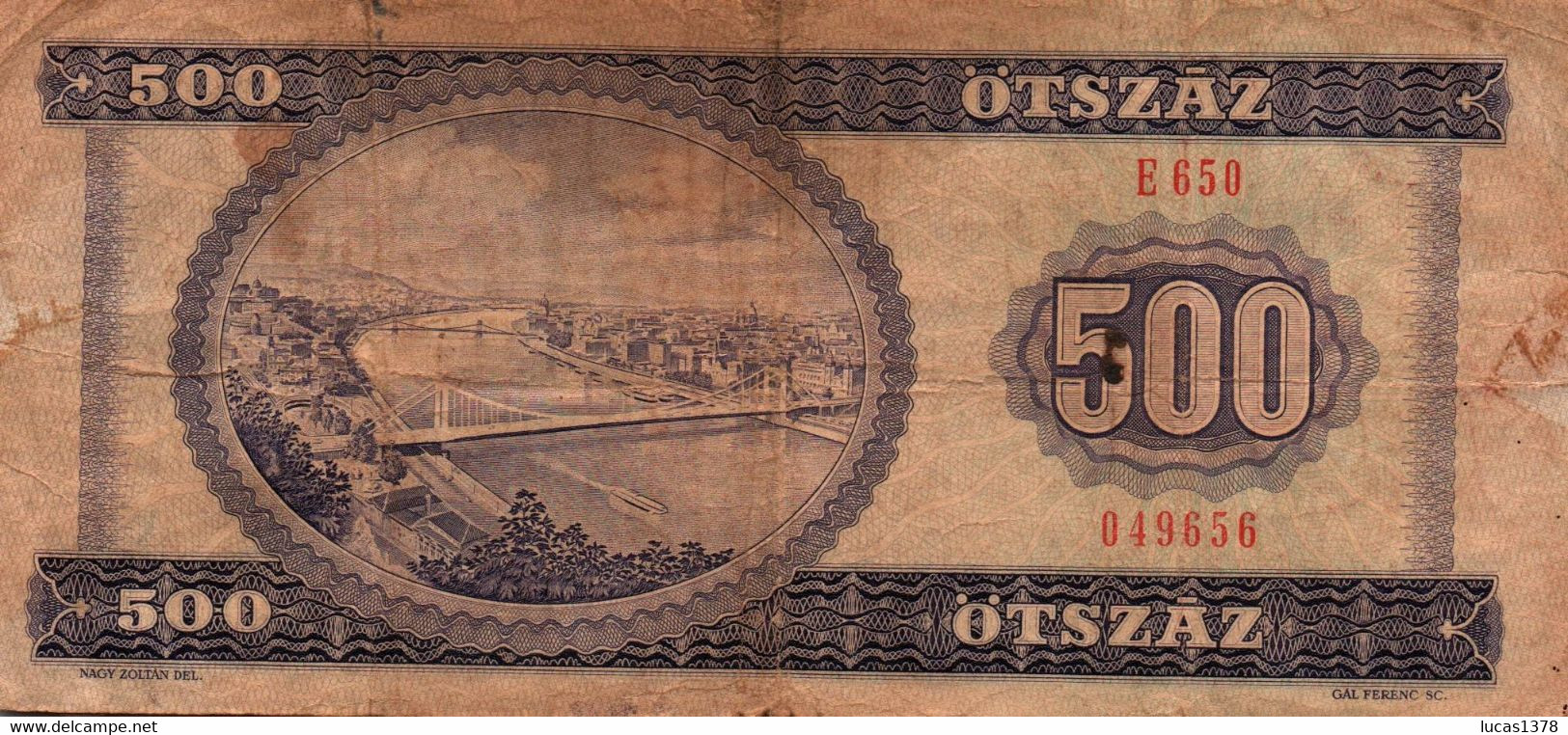 HONGRIE 500 FORINT 1980 - Hungría